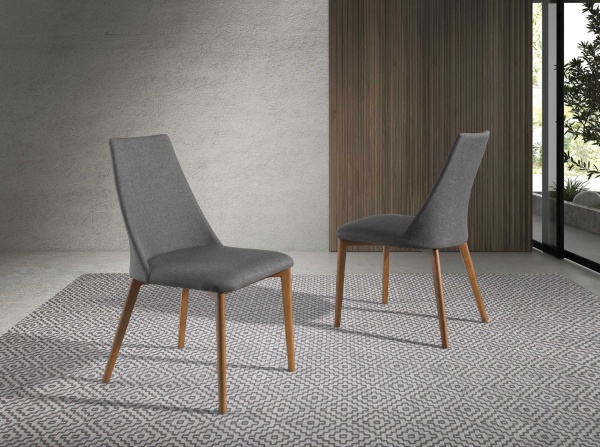 Стул 4143/DC672 из ткани темно-серого цвета от интернет-магазина IDODOM.RU