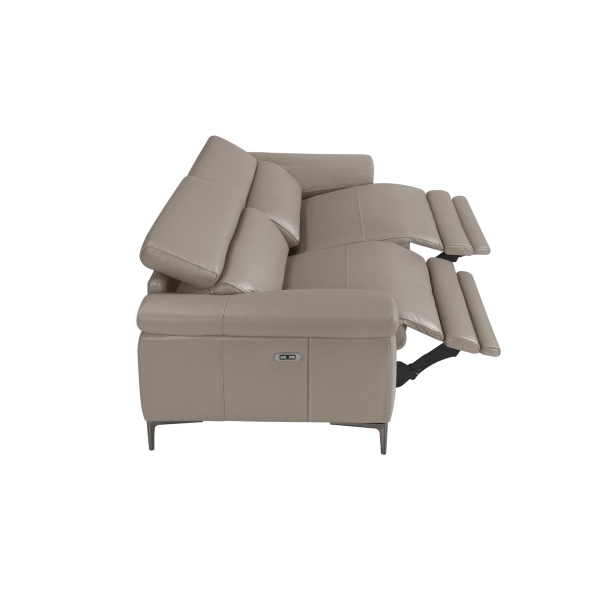 3-х местный диван 5320-3P-M5655 / 6122 с кожаной обивкой и механизмом релаксации от интернет-магазина IDODOM.RU