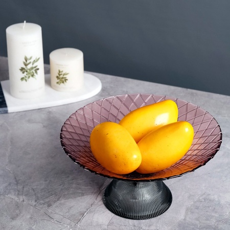 Ваза Cloyd MESO Vase / Ø25 см - фиолет. стекло (арт.50026) от интернет-магазина IDODOM.RU