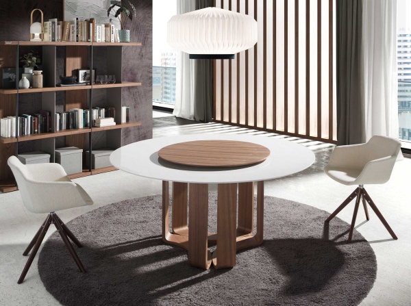 Поворотное офисное кресло DC S084A /4059 орех от интернет-магазина IDODOM.RU