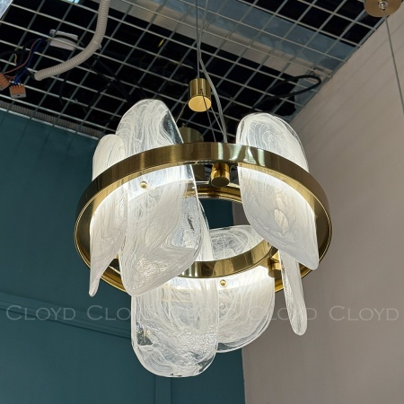 Подвесной светильник Cloyd COLD P1 / Ø30 см - латунь (арт.11516) от интернет-магазина IDODOM.RU