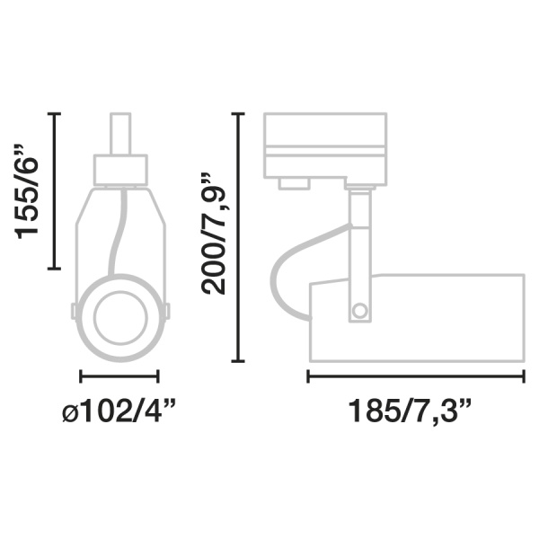 Встраиваемый светильник Mini Sigma черный LED 84CM 18W 3000K от интернет-магазина IDODOM.RU