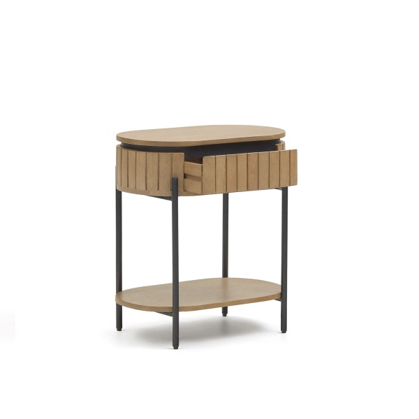 Licia Прикроватная тумбочка из дерева манго с натуральной отделкой 55 x 56 см от интернет-магазина IDODOM.RU