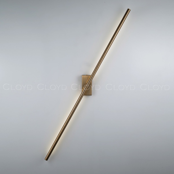 Бра Cloyd LINEAS W1 / выс. 100 см- 4000K - латунь (арт.20117) от интернет-магазина IDODOM.RU