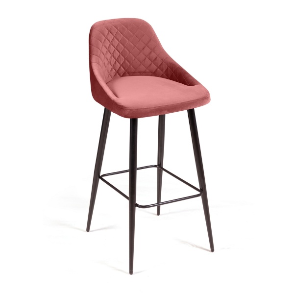 Стул барный Douglas ромб, бархат пудровый 15 от интернет-магазина IDODOM.RU