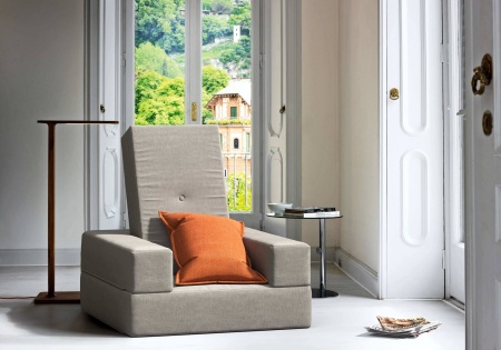 Кресло-матрас и пуф трансформер Кубис - Марино микровелюр