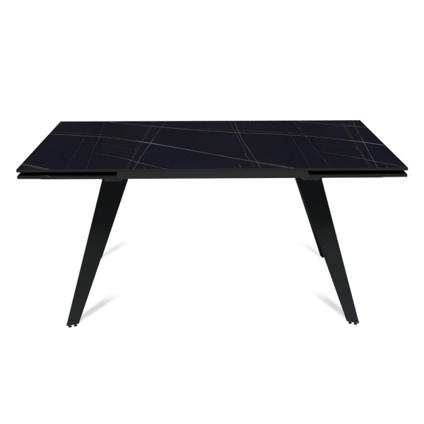 Стол раскладной Rhein (160+40+40), керамика матовая Black gold от интернет-магазина IDODOM.RU