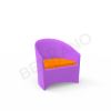 Кресло Oasis Deep Violet, Orange