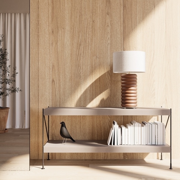 Настольная лампа Onut NAC130/2 золотой металл с белым абажуром 801011/41 от интернет-магазина IDODOM.RU