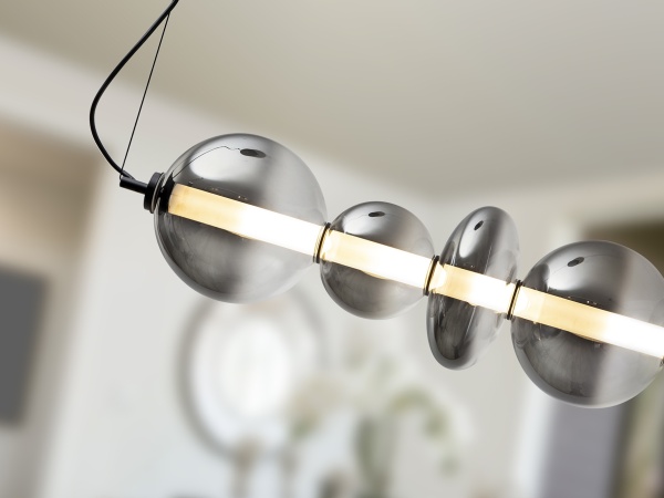 Gladis Люстра большая черно-дымчатый от интернет-магазина IDODOM.RU