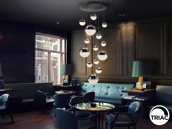 Люстра Sphere 14L хромированная D60 DIMABLE от интернет-магазина IDODOM.RU