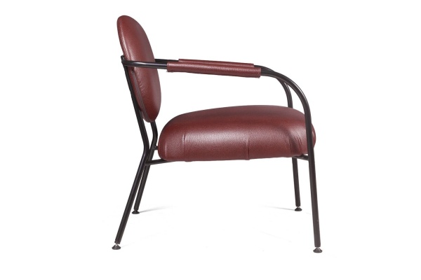 Лаунж кресло EGO, искусственная кожа, бордо от интернет-магазина IDODOM.RU