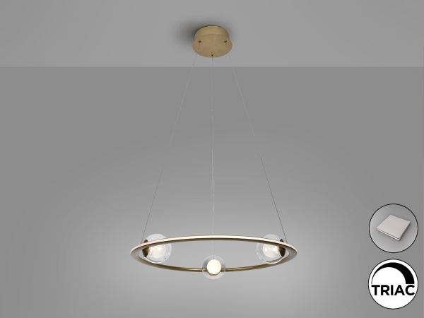 Подвесной светильник Tirsa бронзовый D60 от интернет-магазина IDODOM.RU