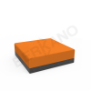 Пуф Quarter modular с подушками Black Granite, Orange