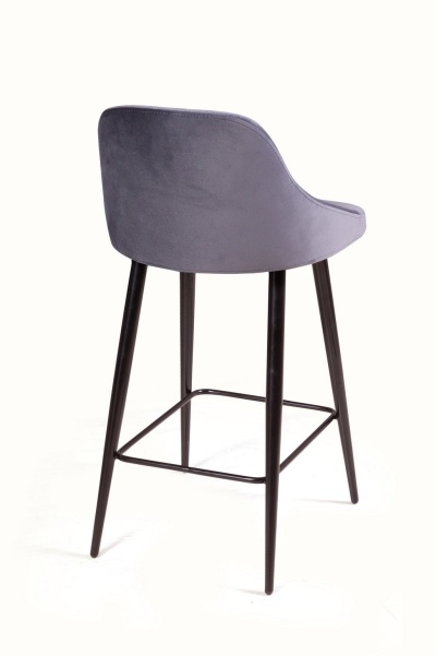 Стул полубарный Douglas ромб, бархат серый 27 от интернет-магазина IDODOM.RU