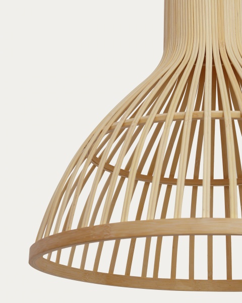 Бамбуковый потолочный плафон Nathaya с натуральной отделкой, 46 см от интернет-магазина IDODOM.RU