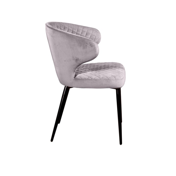 Стул Richard ромб, бархат светло-серый 26 от интернет-магазина IDODOM.RU