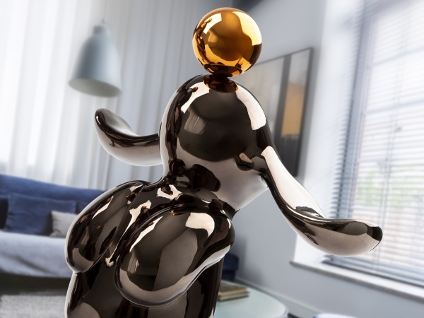 Conejo Декоративная фигура серый/оранжевый от интернет-магазина IDODOM.RU