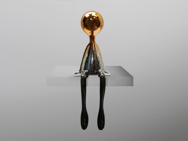 Sit down Фигура серый/оранжевый от интернет-магазина IDODOM.RU