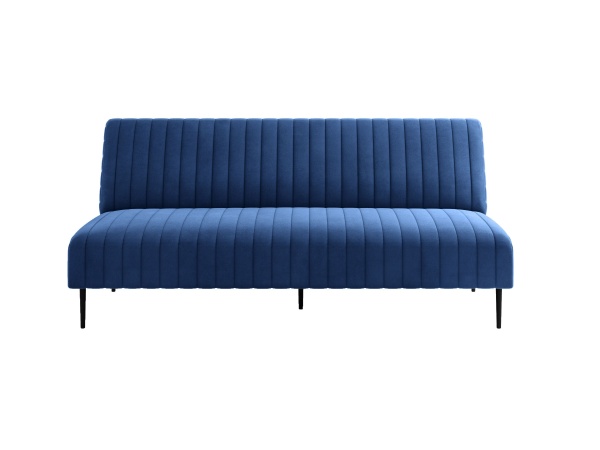 Baccara диван-кровать трехместный прямой без подлокотников, бархат синий 29 от интернет-магазина IDODOM.RU