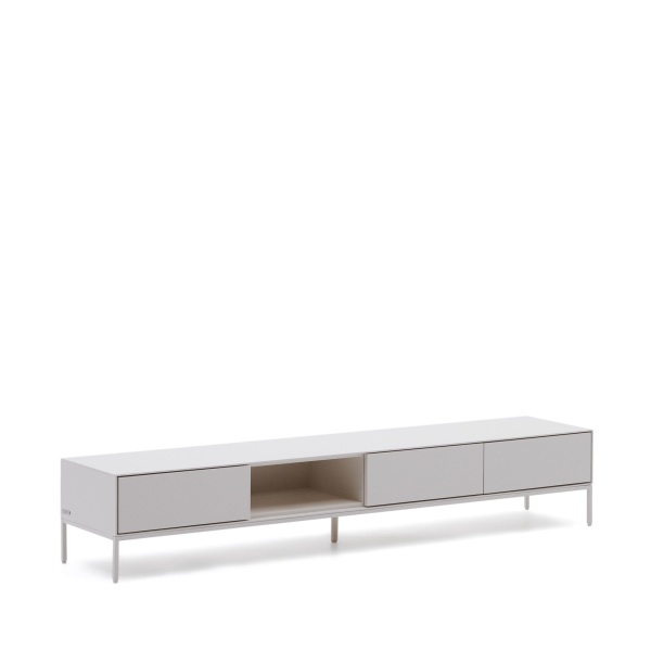 Vedrana Тумба под ТВ с 3 ящиками белый лак 195 x 35 см от интернет-магазина IDODOM.RU