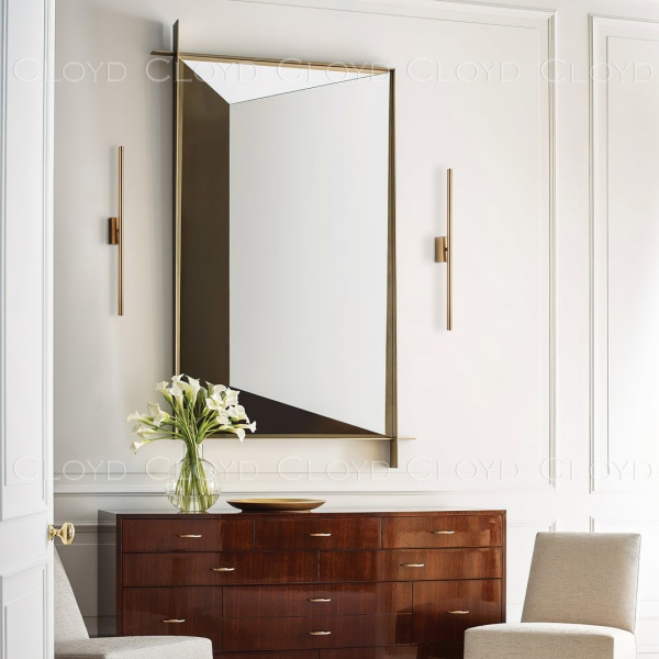 Бра Cloyd LINEAS-B W1 / выс. 60 см- 4000K - латунь (арт.20219) от интернет-магазина IDODOM.RU