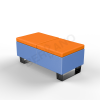 Скамейка Brick 120 Wave Blue, Orange