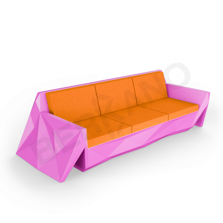 Диван Quaro с подушками Royal Purple, Orange