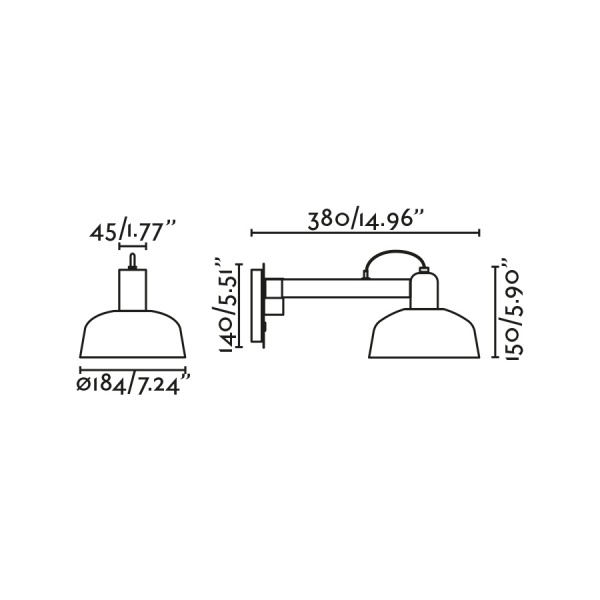 Настенный светильник TATAWIN с ручкой белый абажур 1xE27 от интернет-магазина IDODOM.RU