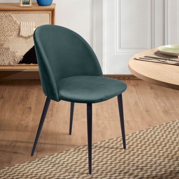 Стул Thomas, бархат зелёный 19 от интернет-магазина IDODOM.RU