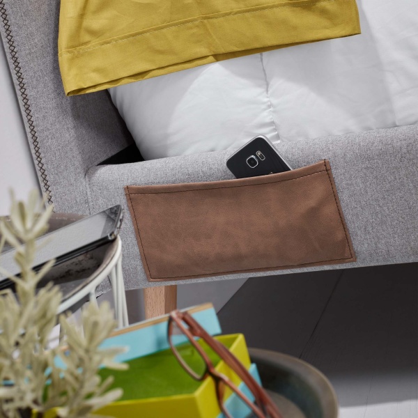 Кровать Lydia 90х190 серая от интернет-магазина IDODOM.RU