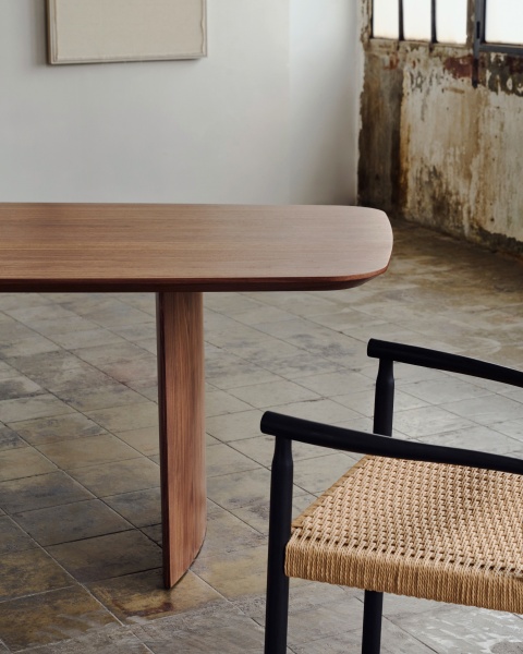 Litto Стол обеденный из орехового шпона 200 х 100 см от интернет-магазина IDODOM.RU