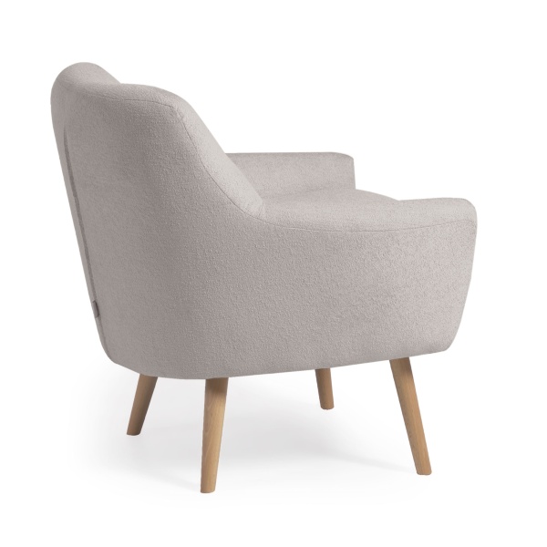 Candela Кресло из серой ткани букле от интернет-магазина IDODOM.RU