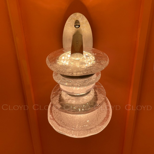 Бра Cloyd GEFEST W3 / выс. 25 см - серебро сусальн. (арт.20125) от интернет-магазина IDODOM.RU