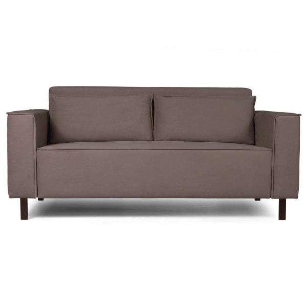 Club диван-кровать прямой, велюр Frost chocolate от интернет-магазина IDODOM.RU