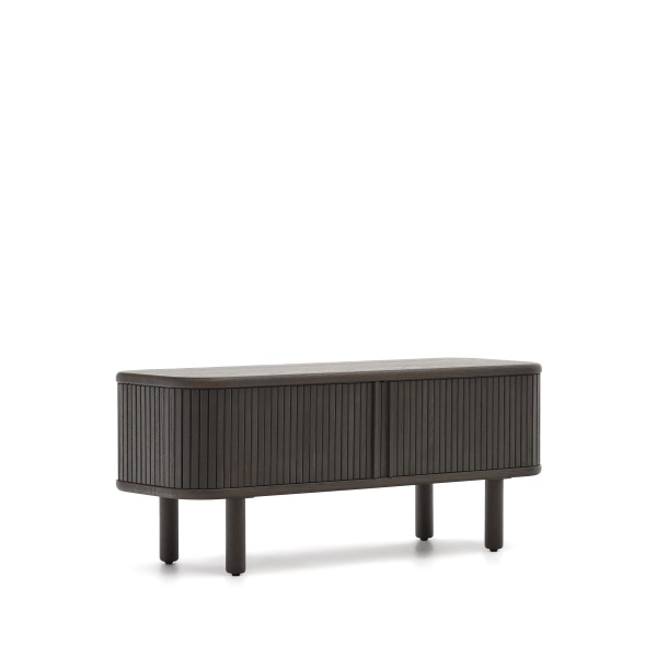 Mailen Тумба под ТВ с 2 дверцами из ясеневого шпона темной отделки 120 х 50 см от интернет-магазина IDODOM.RU