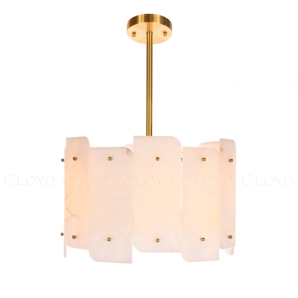 Люстра Cloyd HERCULANUM-C C5 / Ø50 см - алебастр - латунь (арт.11200) от интернет-магазина IDODOM.RU