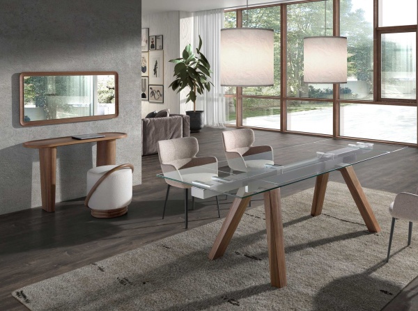 Прямоугольное настенное зеркало 3248/415-G в раме из ореха 120 x 60 от интернет-магазина IDODOM.RU