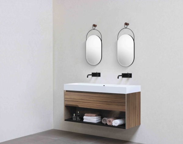 Зеркало Eslabon орех/черный металл от интернет-магазина IDODOM.RU