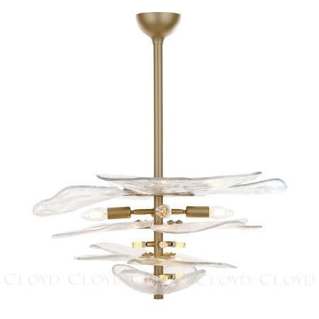 Люстра Cloyd ASPASIA C12 / Ø67 см - латунь светл. (арт.11654) от интернет-магазина IDODOM.RU