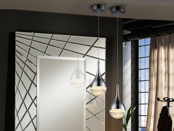 Подвесной светильник Elie 1L хром Ø10 от интернет-магазина IDODOM.RU