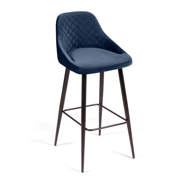 Стул барный Douglas ромб, бархат синий 29 от интернет-магазина IDODOM.RU