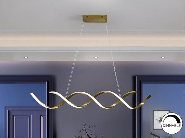 Подвесной светильник Dido золотистый от интернет-магазина IDODOM.RU