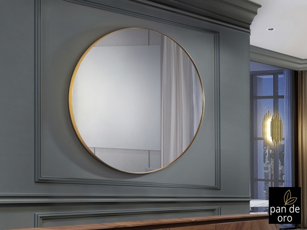 Зеркало круглое Orio Ø120 золото от интернет-магазина IDODOM.RU