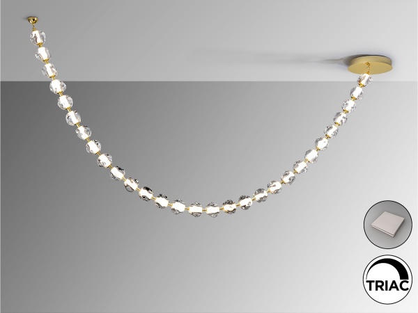 Люстра Zaria II 29L- золотой/жемчужный DIM от интернет-магазина IDODOM.RU