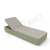 Шезлонг Grace Olive green, Light grey