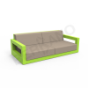 Диван Quarter lounge с подушками зеленого цвета, аксессуар молочного цвета