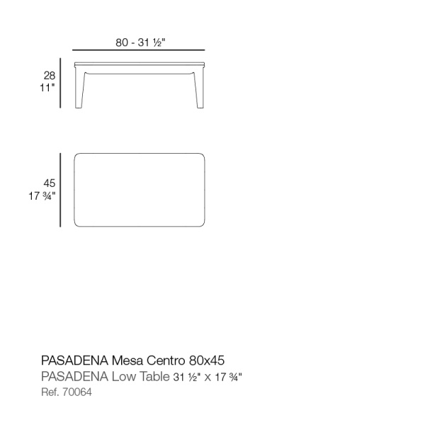 Уличный столик Pasadena 80x45 от интернет-магазина IDODOM.RU