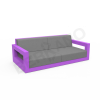 Диван Quarter lounge с подушками сиреневого цвета, аксессуар серого цвета