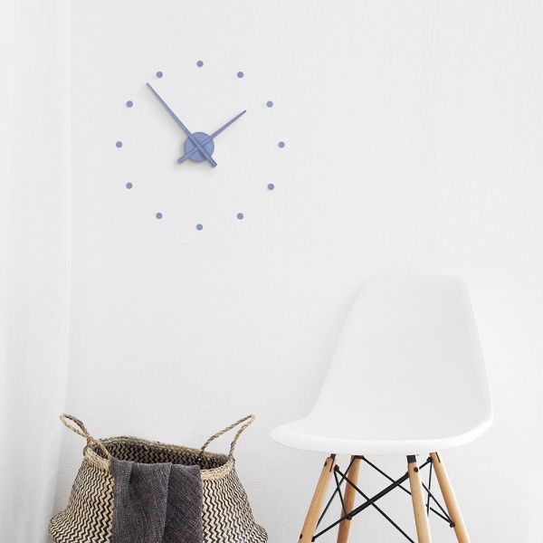 Часы Oj Mini Steel Blue 50 см (стальной синий) от интернет-магазина IDODOM.RU